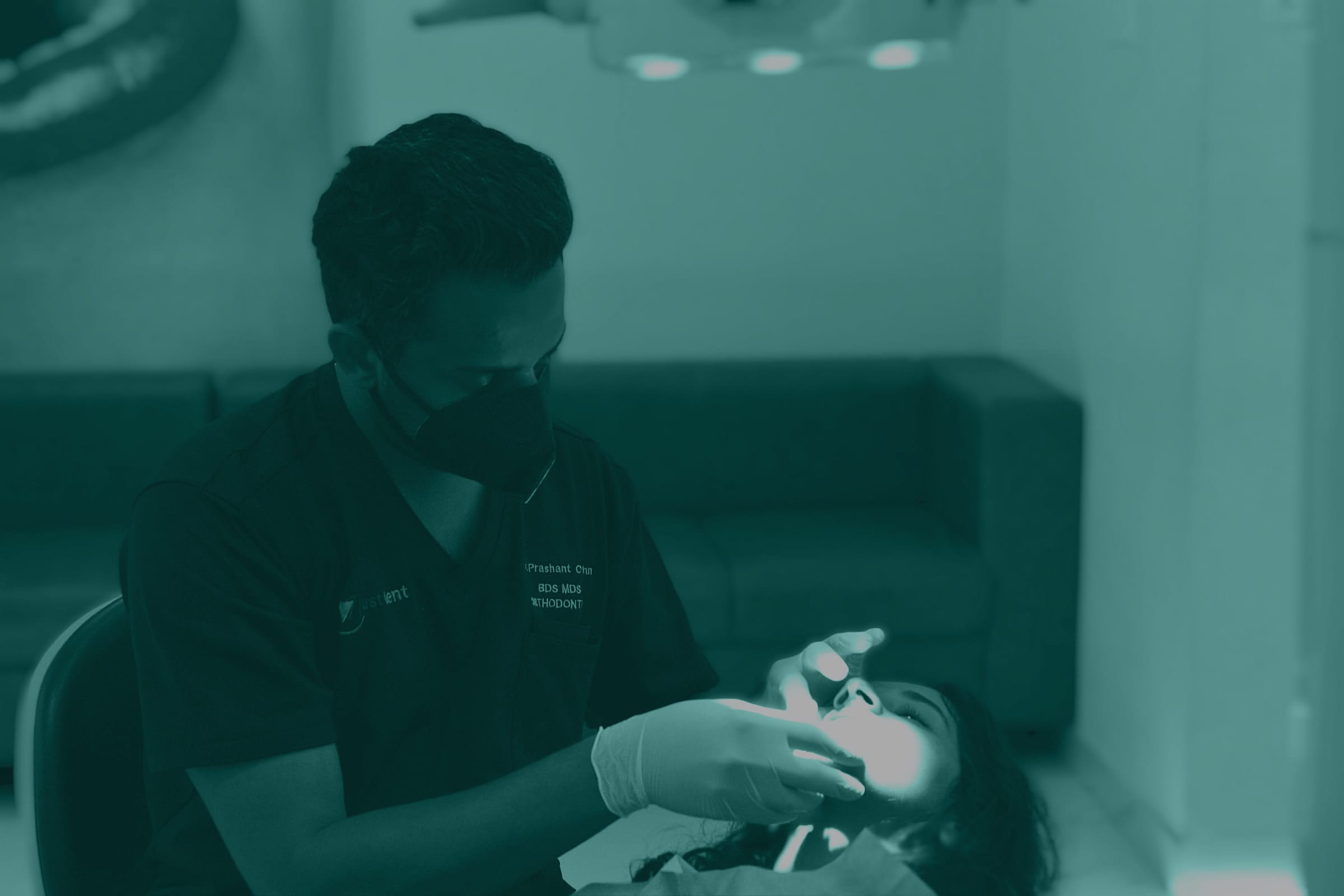Precision dental treatment in progress at Just Dent
